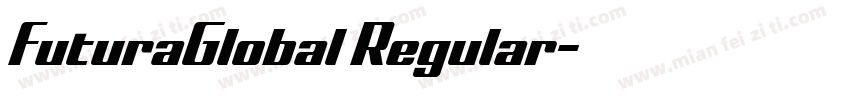 FuturaGlobal Regular字体转换